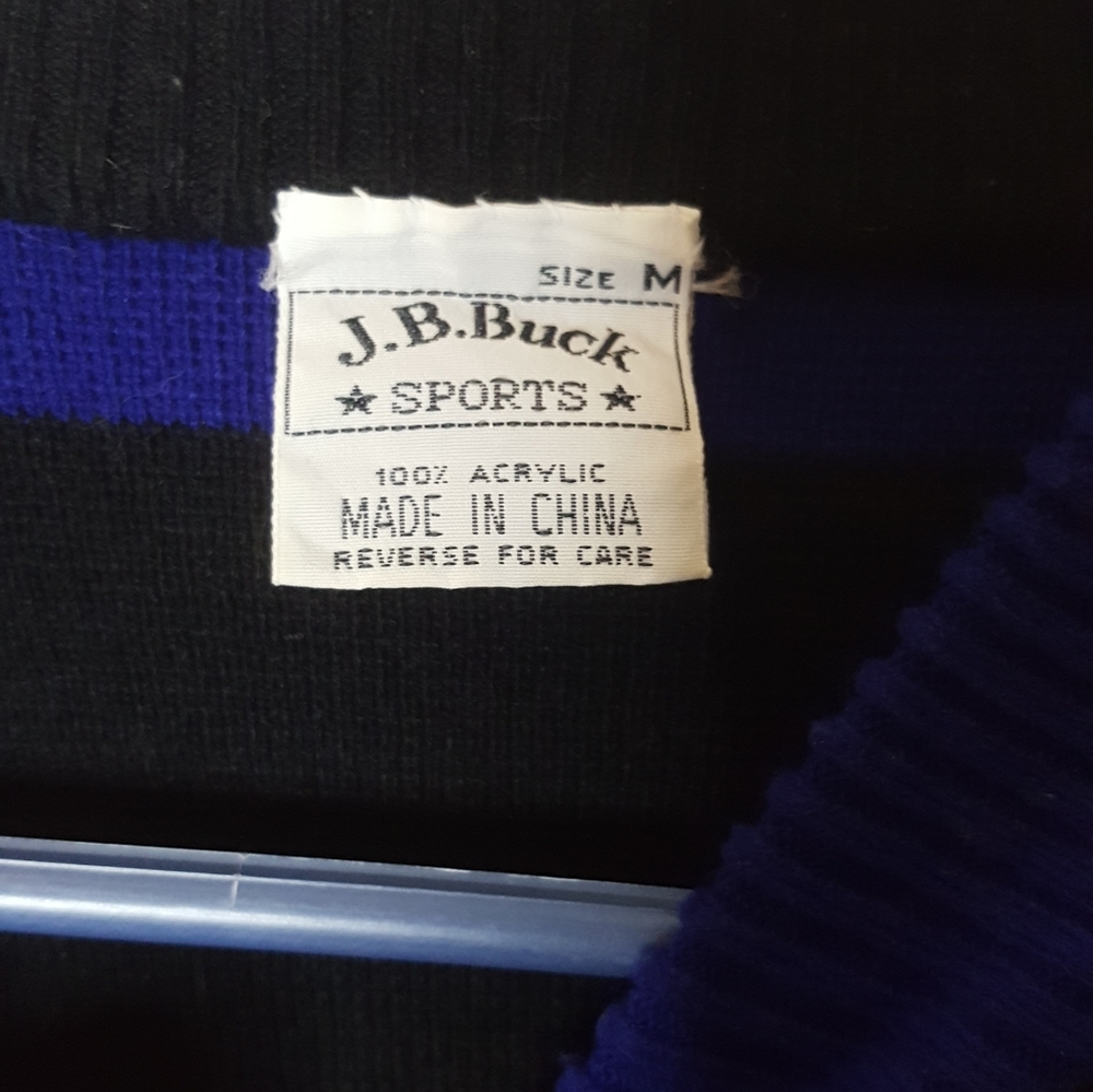 Vintage black sweater with rainbow prism stripes - Picture 3 of 4